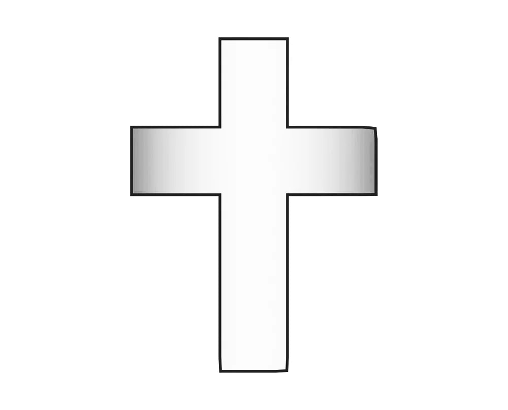 Cross Icon - Silver