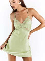 Treasure Mini Dress Sage