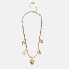 Happy Hanukkah Kids' Charm Necklace - Menorah