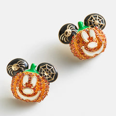 Mickey Mouse Disney Pumpkin Stud Earrings - Pumpkin