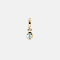 Birthstone Cluster Charm - Aquamarine