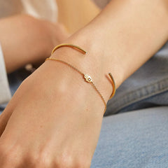 18K Gold Hamsa Bracelet - Hamsa