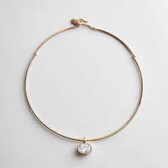 Lexi Crystal Collar Necklace - Gold