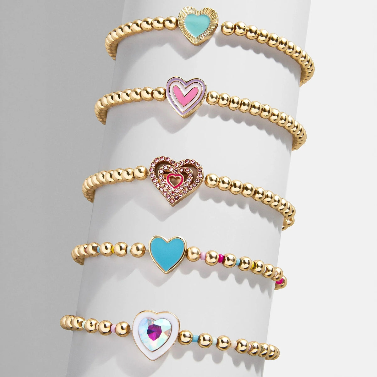 Hearts & Hugs Kid's Bracelet Set - Assorted Hearts