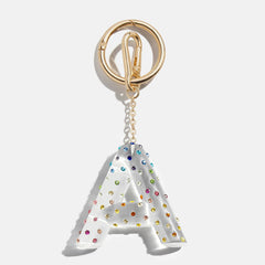 Confetti Initial Bag Charm - Multi