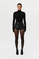 Vegan Leather Hot Pants
