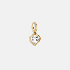 Heart Cluster Charm - Heart Gem