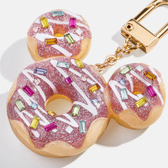 Mickey Mouse Disney Donut Bag Charm - Disney Pink Donut Bag Charm
