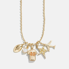 Jersey Custom Cluster Charm - Orange