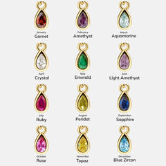 Birthstone Cluster Charm - Light Amethyst