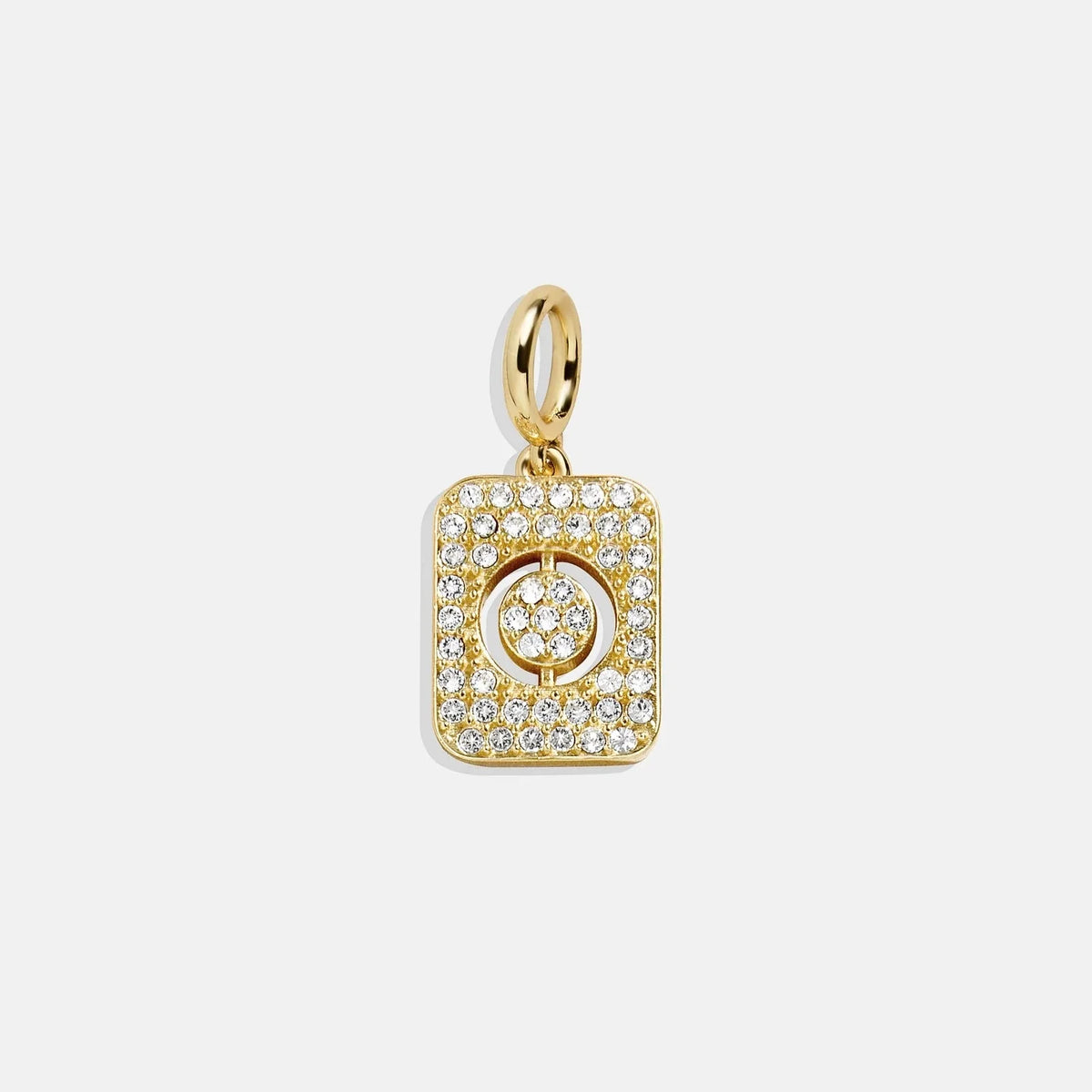 Block Pavé Initial Cluster Charm - O