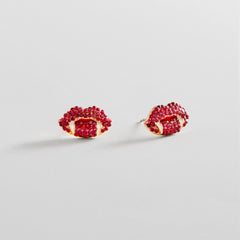 Love At First Bite Stud Earrings - Vampire Lips