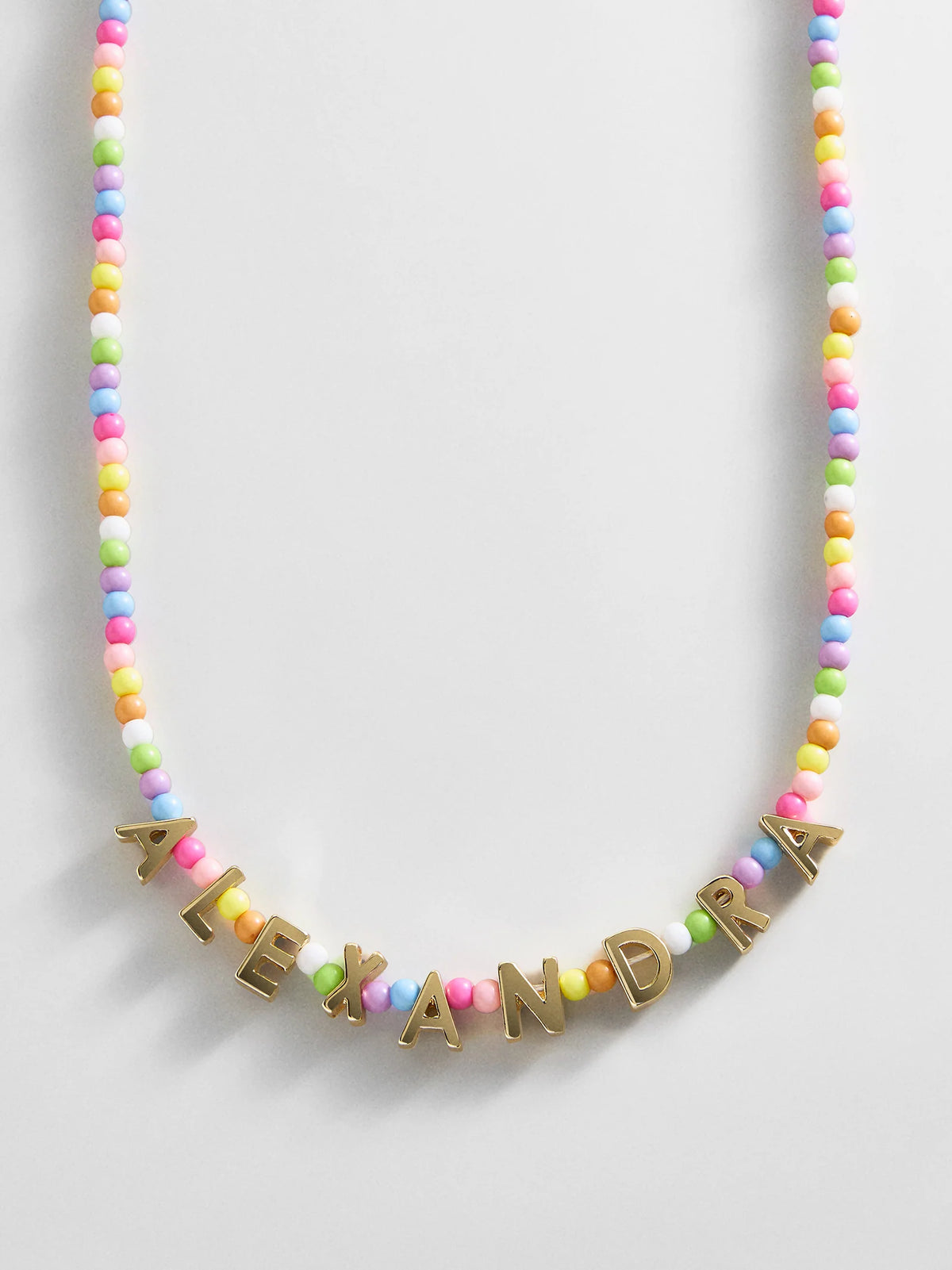 Bead Mine Kids' Custom Name Necklace - Light Multi