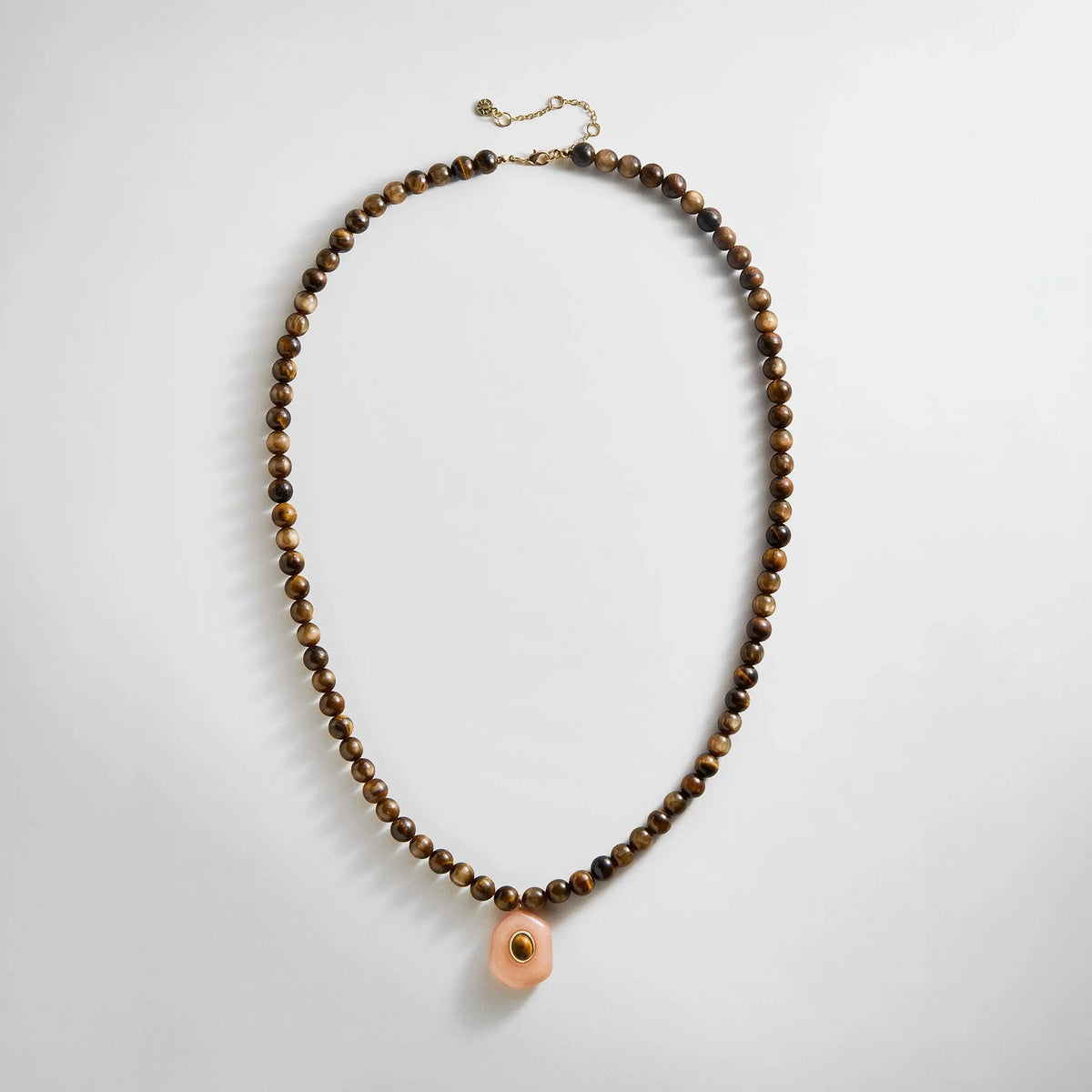 Janelle Semi-Precious Necklace - Tiger's Eye