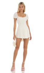 Corset Dress in White