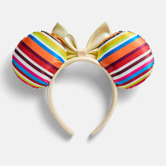 Disney Minnie Mouse Striped Ears Headband - Minnie Mouse Multicolored Ears Disney Ears