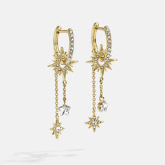 Galaxy Earrings - Gold/Pavé