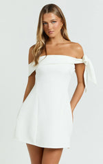 Cecilia Mini Dress-White