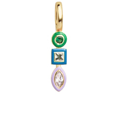 Jeweled Cluster Charm - Multi/Gold