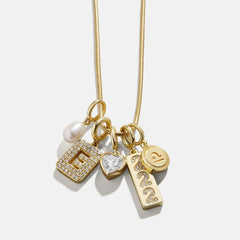 Block Pavé Initial Cluster Charm - C