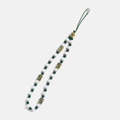 Michigan State University Beaded Phone Charm - Michigan State University