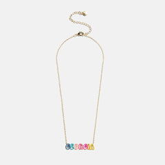 Color Me Mine Kids’ Custom Nameplate Necklace - Multi