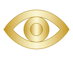 Evil Eye Icon - Gold