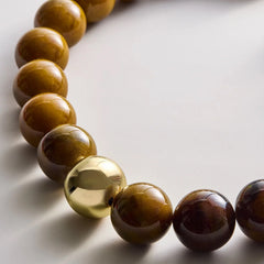Jane Beaded Necklace - Tiger's Eye