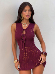 Aurelie-Mini-Dress-Deep-Red