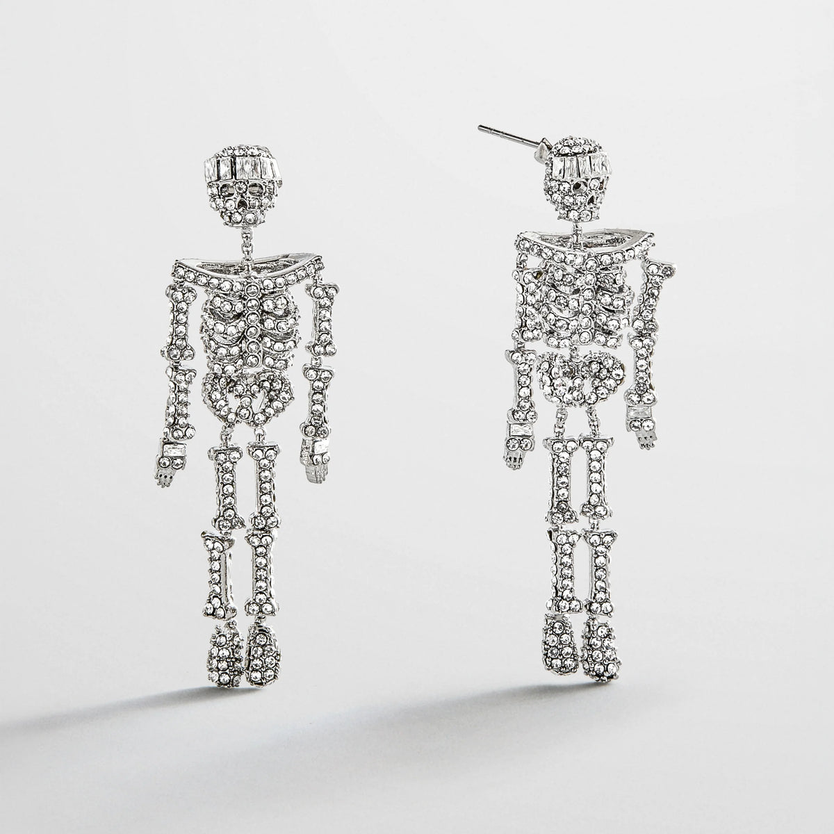 Drop Dead Hottie Earrings - Mini Silver