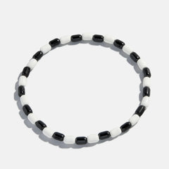 Brighten Up Enamel Beaded Bracelet - Licorice Twist