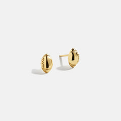 18K Gold Sports Delicate Stud - Football