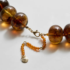 Joan Semi-Precious Necklace - Smoky Quartz