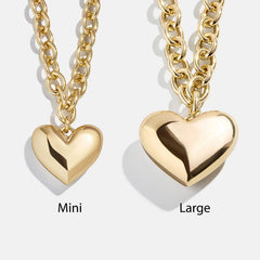 Millie Mini Bubble Heart Necklace - Gold