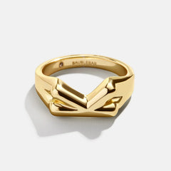 Mini Bubble Initial Ring - S