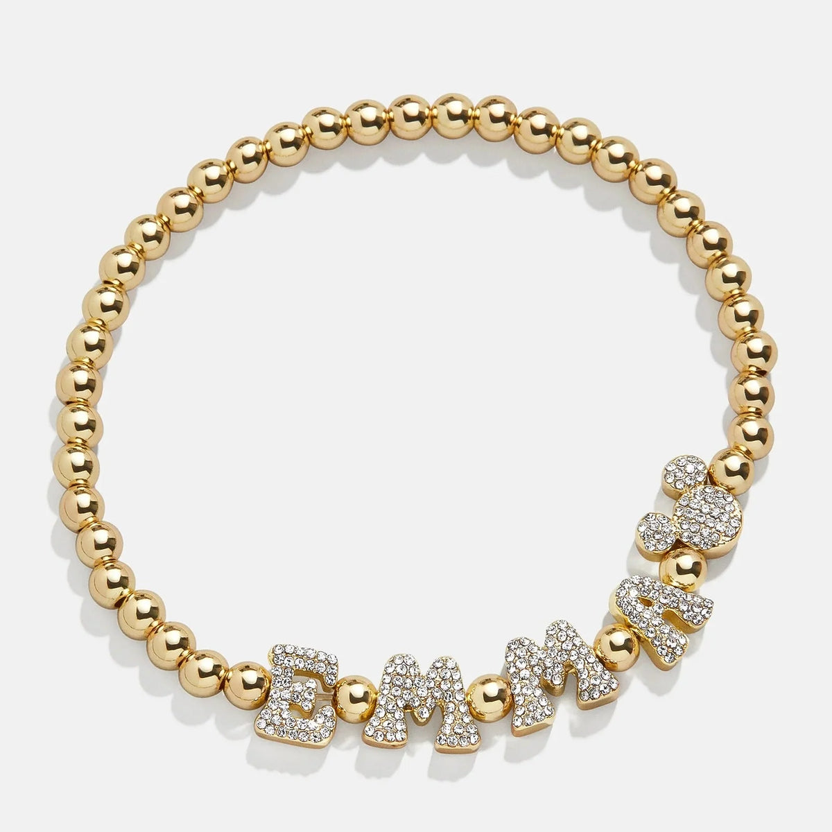 Disney Mickey Mouse Pisa Custom Bracelet - Gold/Pavé