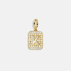 Block Pavé Initial Cluster Charm - K