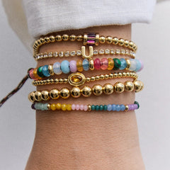 Emily Semi-Precious Bracelet - Multi Color Block