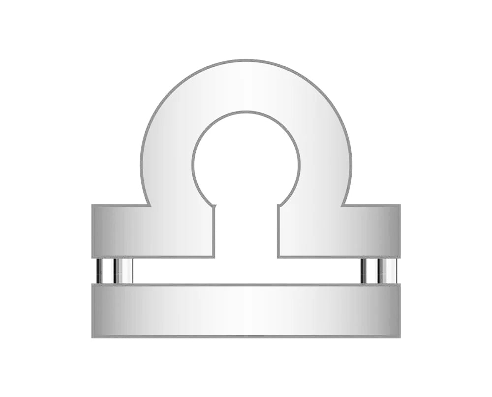 Libra Mini Zodiac Icon - Silver