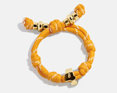 Knotty Varsity Number Custom Bracelet - Marigold Single Digit