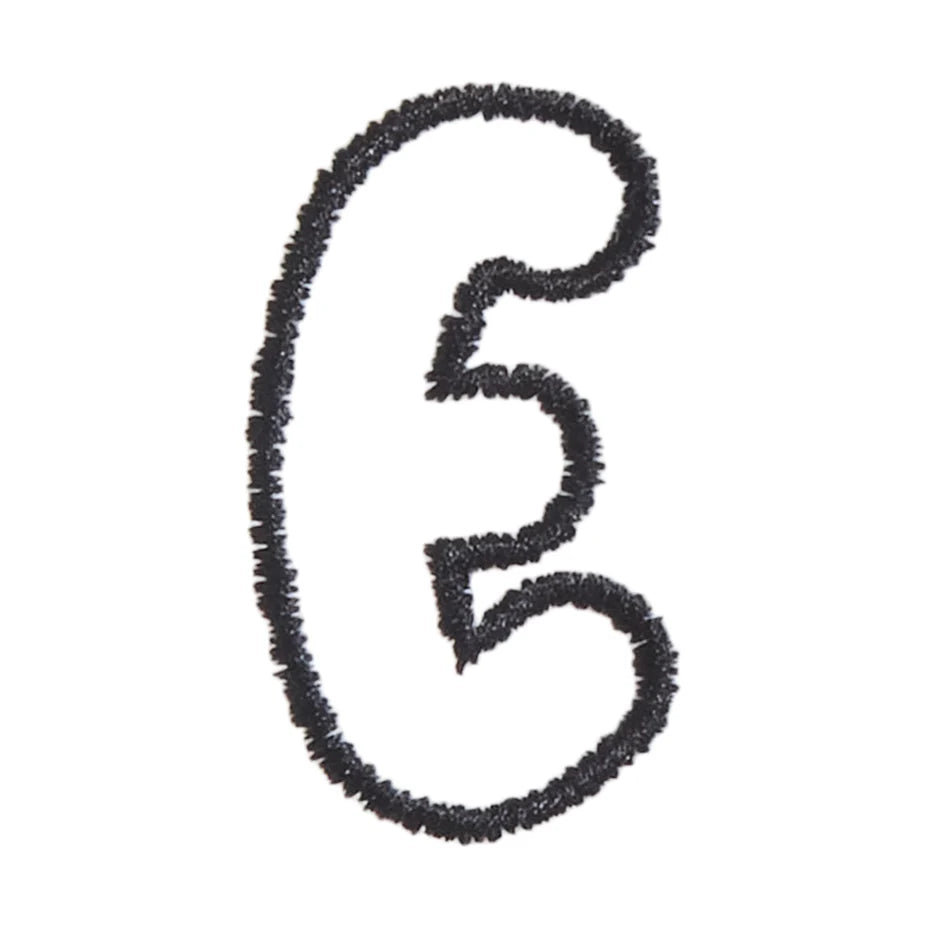 E - Bubble Letter