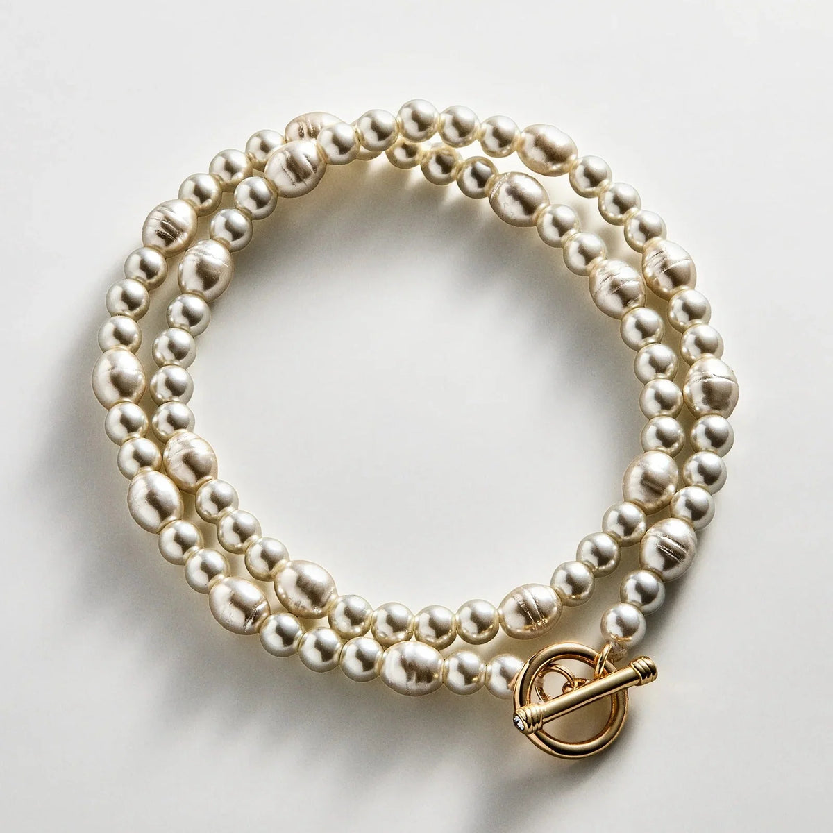 Charlotte Pearl Layered Bracelet - Pearl