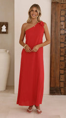 Hallie Maxi Dress - Red