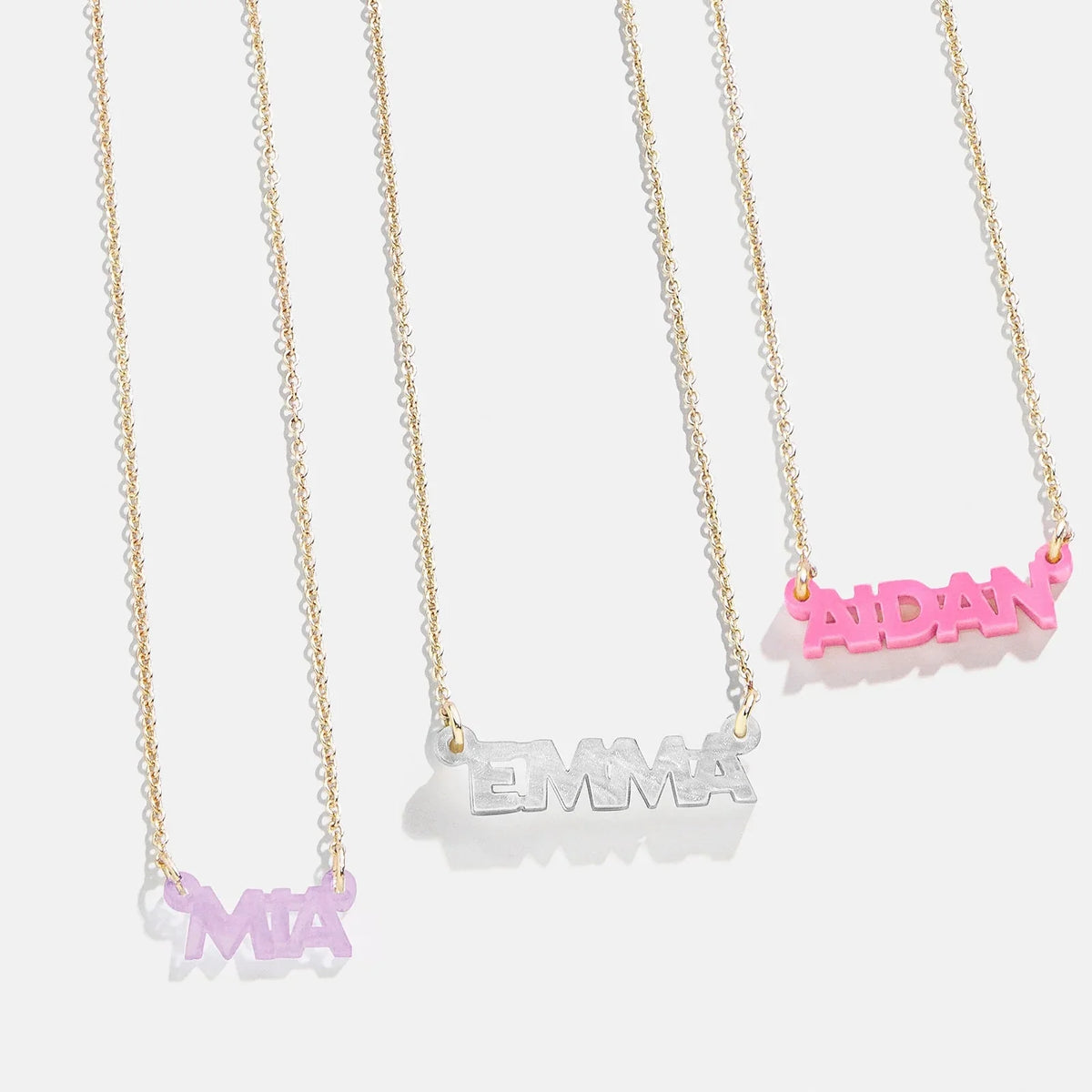 Kids' Custom Nameplate Necklace - Kids' Cable Chain