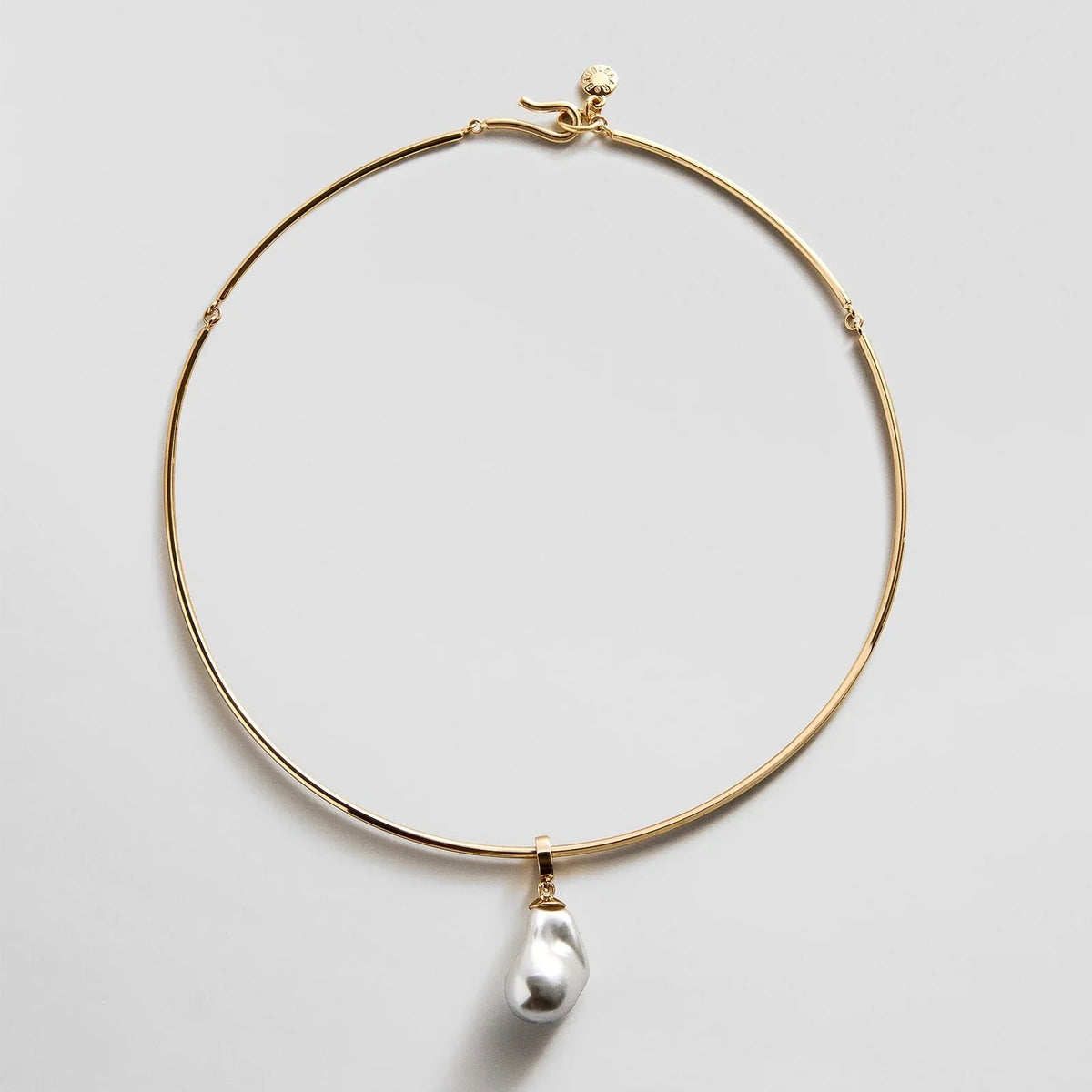 Teagan Pearl Collar Necklace - Gold/Pearl